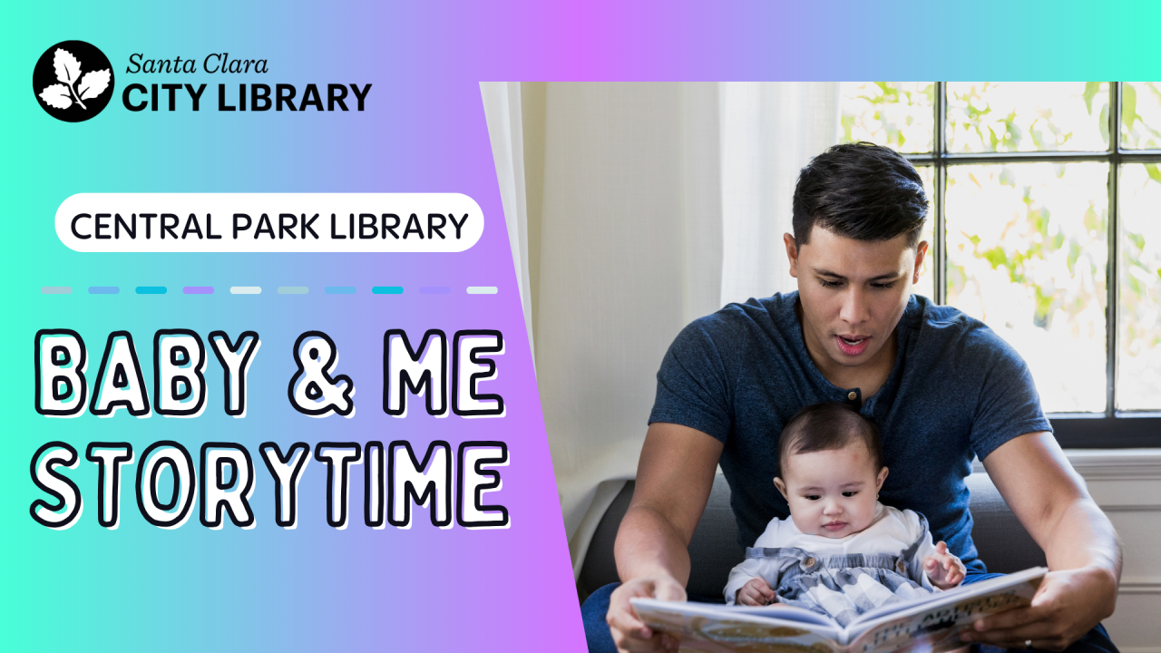 dad reading a book to his baby