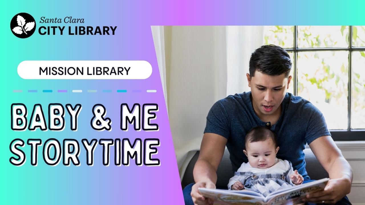 Dad with baby reading a book